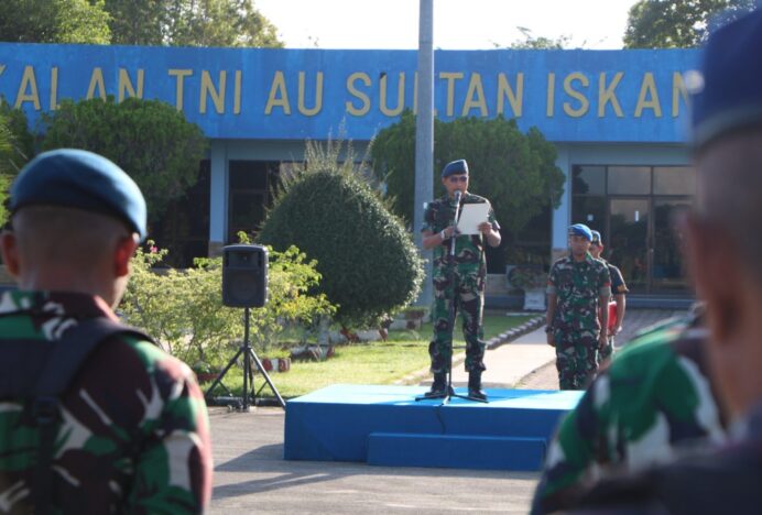 Danlanud SIM Sampaikan Risalah Presiden Jokowi dan Panglima TNI Terkait Pembangunan IKN kepada Personel