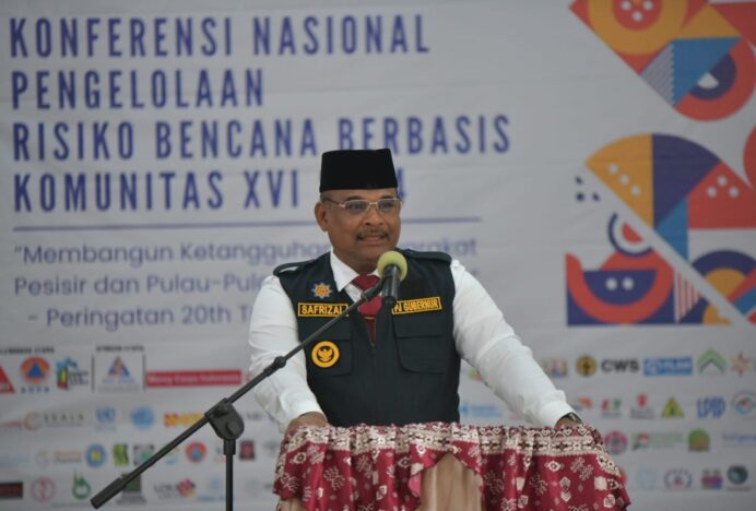 Pj Gubernur Aceh Buka Konfernas PRB Berbasis Komunitas XVI 2024