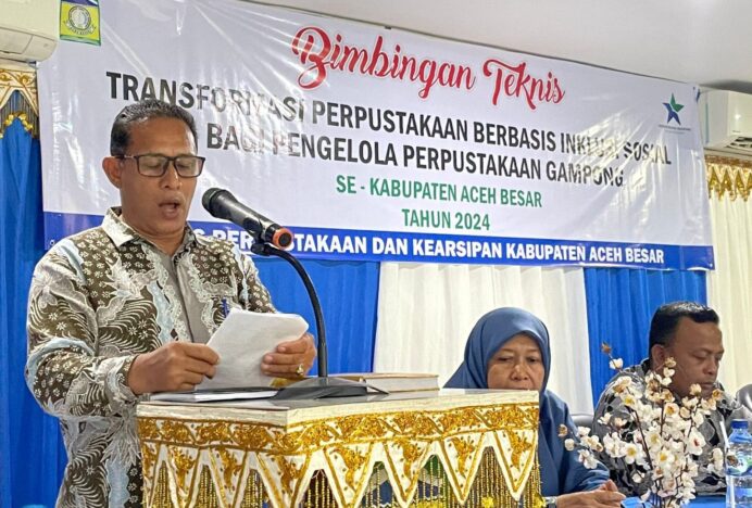 Aceh Besar Gelar Bimtek Bagi Pengelola Perpustakaan Gampong