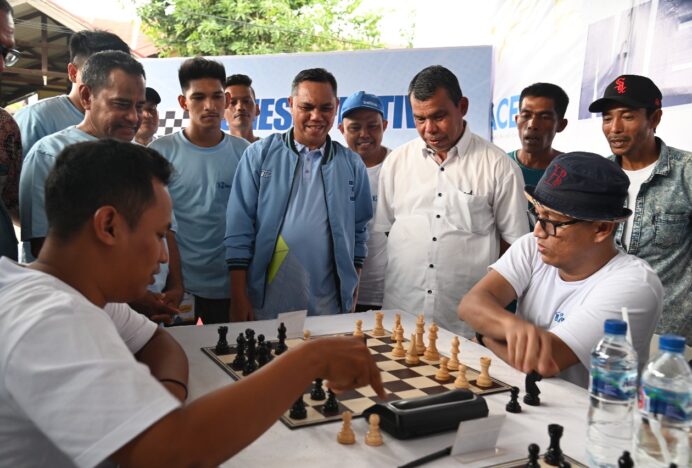 Isnaini Buka Festival Catur HUT ke-12 Media Pos Aceh, Luar Biasa dan Berlanjut