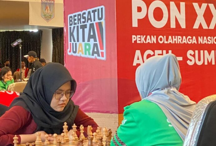 Master Nasional Klarisa Sabila Bela Regu Gampong Baro di Festival Catur HUT 12 Media Pos Aceh