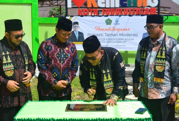 Kunjungan Kerja Kakanwil Kemenag Aceh Drs. H. Azhari, M.Si. di Kementerian Agama Kota Subulussalam