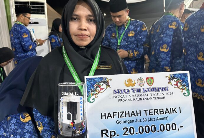 Harumkan Nama Bireuen, Ajamunzalifah Raih Juara 1 MTQ Korpri Nasional 2024