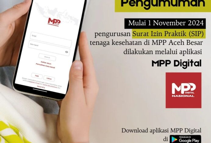Maksimalkan Layanan Kesehatan, MPP Aceh Besar Hadirikan Aplikasi MPP Digital