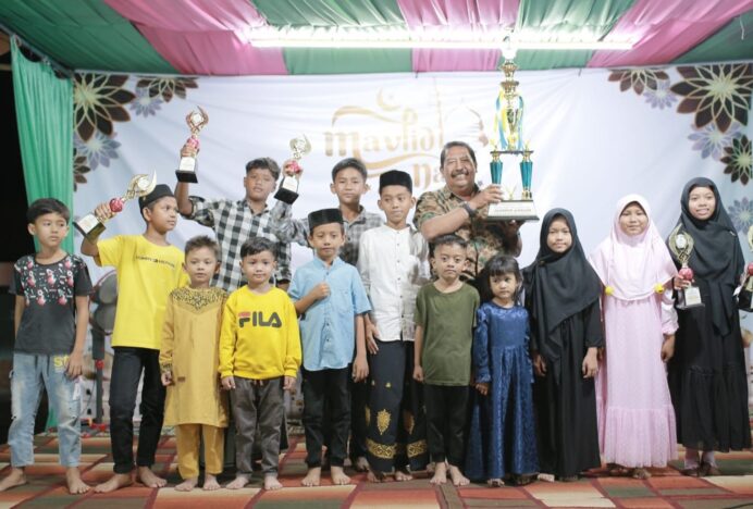 MTQ ke-2 Gampong Tanjong Lhoknga Ditutup dengan Peringatan Maulid Nabi Muhammad