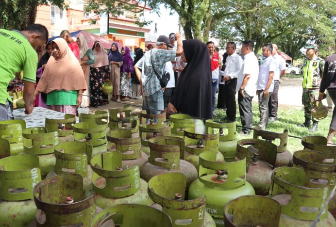 Respon Isu Kelangkaan Gas 3 Kg, Pemkab Pijay Lakukan Operasi Pasar