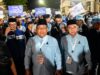 Ribuan Pendukung Antarkan AMIN Menuju Debat ke 2