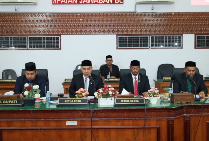 Gelar Paripurna ke-4, DPRK Aceh Besar Sahkan APBK 2025