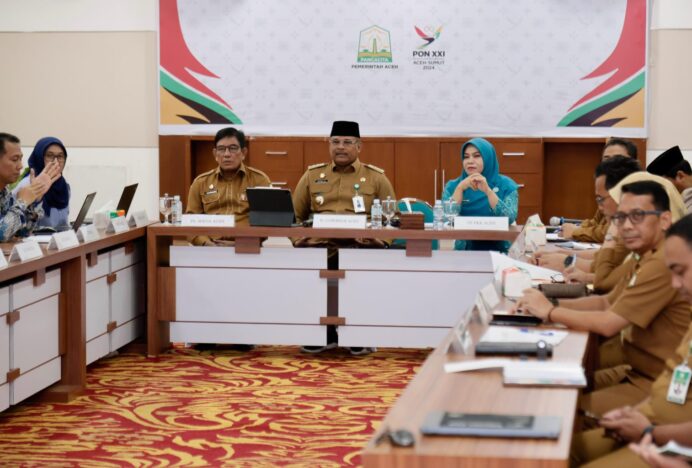Pj Gubernur Safrizal Pimpin Rapat Penurunan Stunting Lintas Instansi