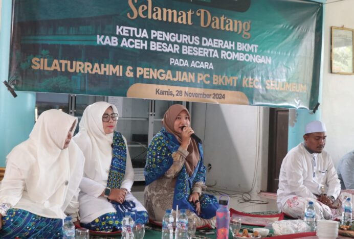 Ketua BKMT Aceh Besar Silahturahmi Perdana Bersama Pengurus dan Majelis Taklim Kecamatan Seulimuem