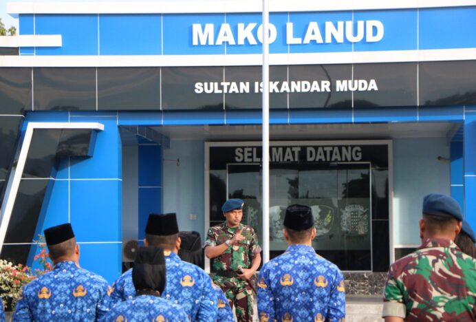 Peringati HUT ke-53 Korpri, Lanud SIM Gelar Apel Luar Biasa