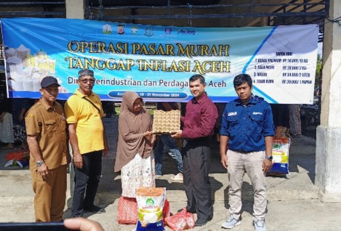 Pemkab Aceh Besar Kembali Gelar Operasi Pasar Murah di Lamteuba