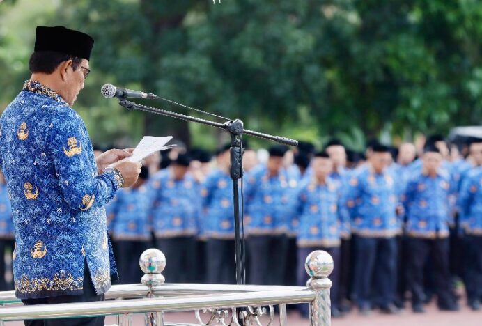 Plt Sekda Aceh Pimpin HUT KORPRI ke-53 Tanun 2024