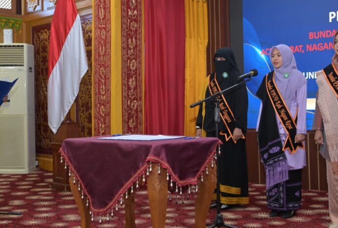 Bunda PAUD Aceh Kukuhkan Bunda PAUD dan Ketua Forikan di Pendopo Gubernur Aceh