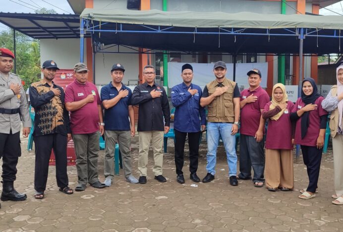 Panwascam Indrapuri Lakukan Monitoring di Sejumlah Gampong