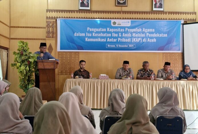 Kemenag dan UNICEF Selenggarakan Pelatihan Penguatan Kapasitas Penyuluh Agama 