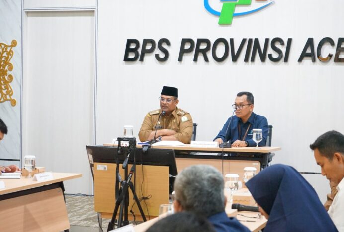 Pj Gubernur Aceh Buka Rilis Resmi Statistik BPS
