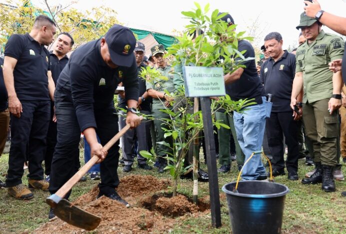 Tahiroe Aceh, Cara Pj Gubernur Safrizal Ajak Masyarakat Gemar Menanam Pohon