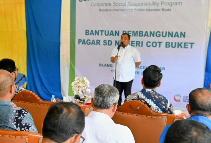 Pj Bupati Aceh Besar Apresiasi Bantuan Pagar Sekolah dari PT Angkasa Pura Indonesia