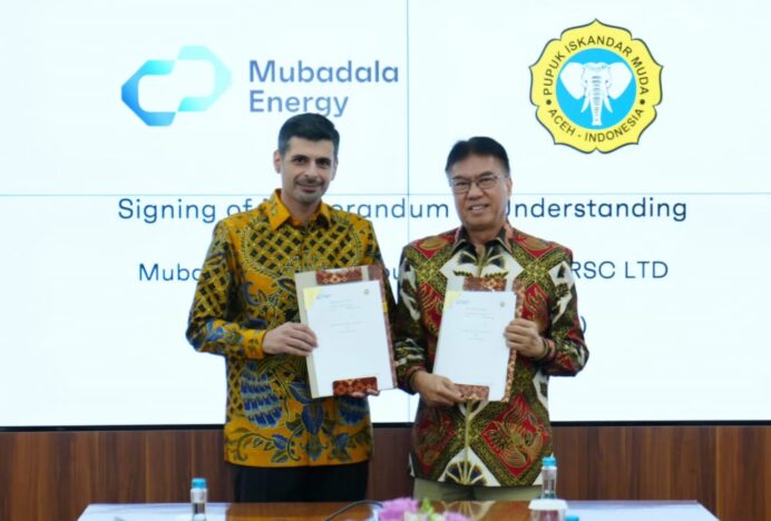 Mubadala Energy dan PT PIM Tandatangani MoU Jajaki Pasokan Gas untuk Industri Pupuk Indonesia