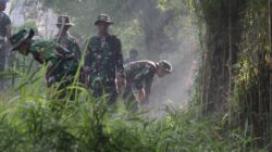 124 Personel Kodim 0101/KBA Terlibat dalam Karya Bakti Pembersihan Kuburan Massal