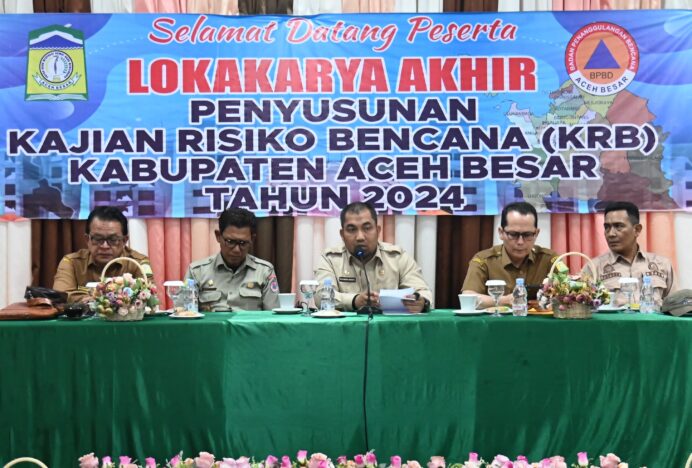 Pj Bupati Iswanto Buka Lokakarya Akhir Penyusunan KRB Kabupaten Aceh Besar 