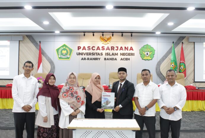 Rizaldi Dilantik sebagai Ketua Senat Mahasiswa Pascasarjana UIN Ar-Raniry Banda Aceh oleh Prof. Eka Sri Mulyani