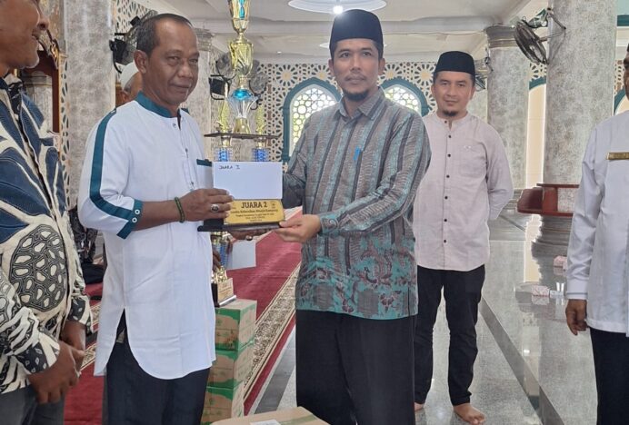Pengurus DMI Aceh Singkil Umumkan Pemenang Lomba Kebersihan Masjid Kecamatan Singkil
