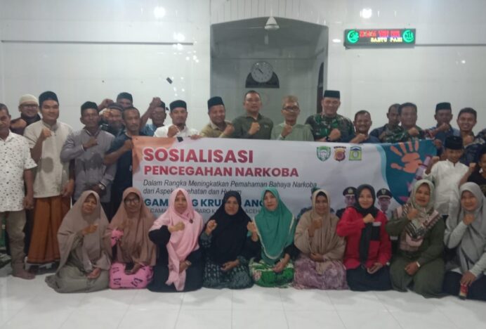 Polsek Kuta Baro Gelar Sosialisasi Bahaya Narkoba