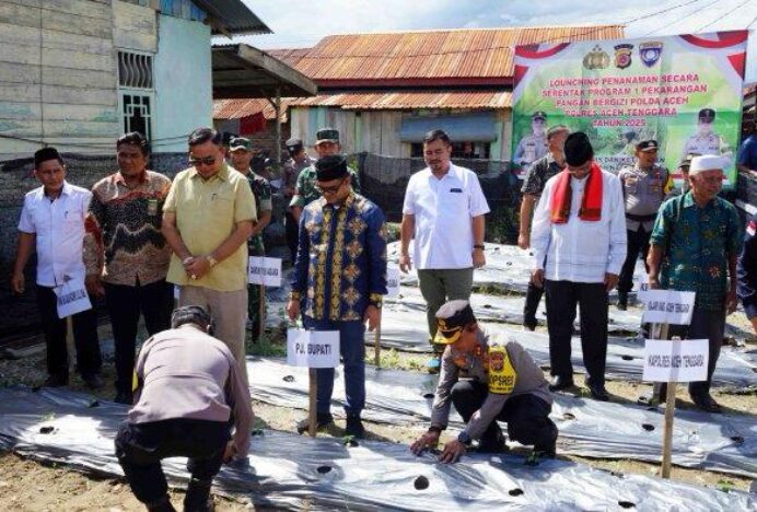 Polres Aceh Tenggara Launching Ketahanan Pangan Bergizi