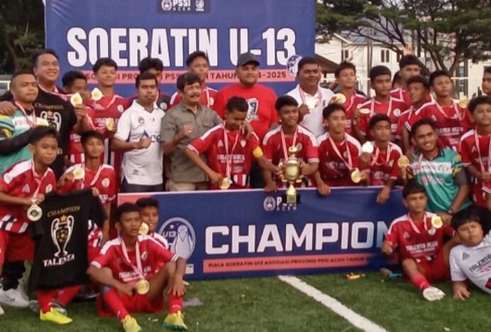 Talenta FA Juarai Piala Soeratin U-13 Aceh