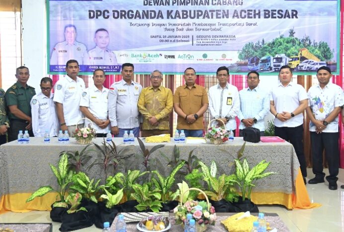 Farhan AP Buka Muscab V DPC Organda Aceh Besar