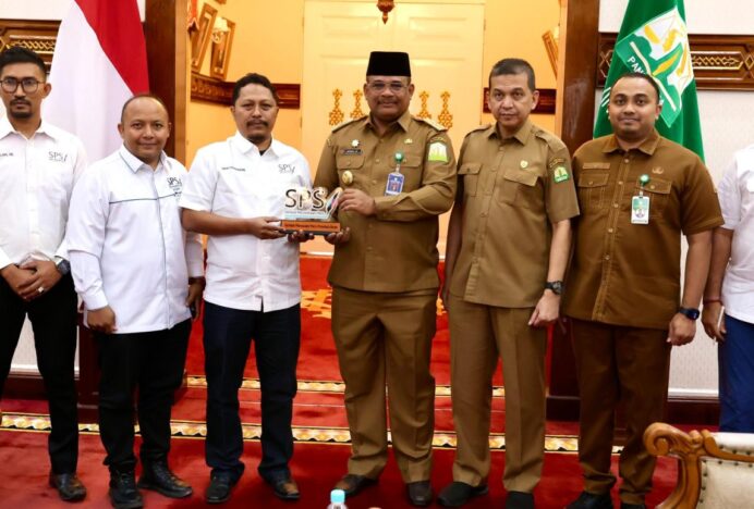SPS Aceh Audiensi dengan Pj Gubernur Terkait HUT dan Rakernas