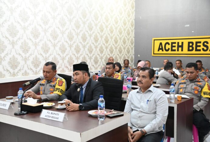 Pj Bupati Iswanto dan Kapolres Aceh Besar Ikuti Rakor Ketahanan Pangan Bersama Polri dan Mentan RI