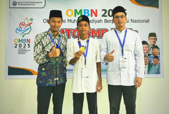 M. Hafiz, Siswa SMP Muhammadiyah Singkil, Raih Medali Emas Olimpiade Muhammadiyah Berprestasi Nasional Cabang Tilawah