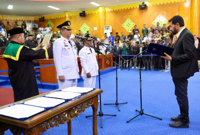 Lantik Bupati Aceh Tamiang, Gubernur Muzakir Manaf: Bina ASN, Ubah Mainset Dilayani Menjadi Melayani