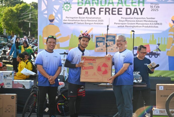 SBA Meriahkan Bulan K3 Nasional 2025 di Car Free Day Banda Aceh