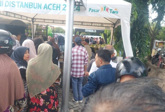 Pasar Tani Distanbun Aceh Tetap Diminati Warga, Gas Melon dan Telur Paling Laris