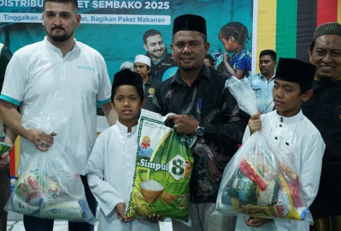 Pemkab Aceh Besar Salurkan 550 Paket Sembako Bantuan Hasene Turki