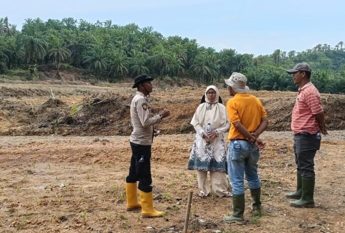 Polres Aceh Barat Laksanakan Pengecekan dan Evaluasi Perkembangan Bibit Jagung