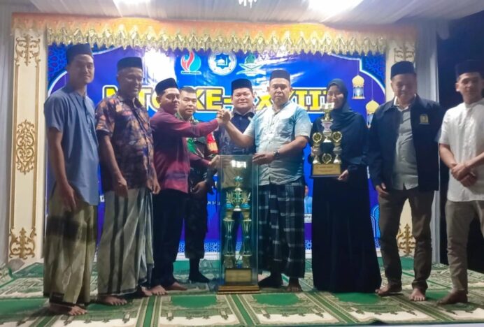 MTQ Ke 33 Masjid At Taqwa Lampupok Resmi Ditutup, Gampong Seureumo Kembali Raih Juara Umum