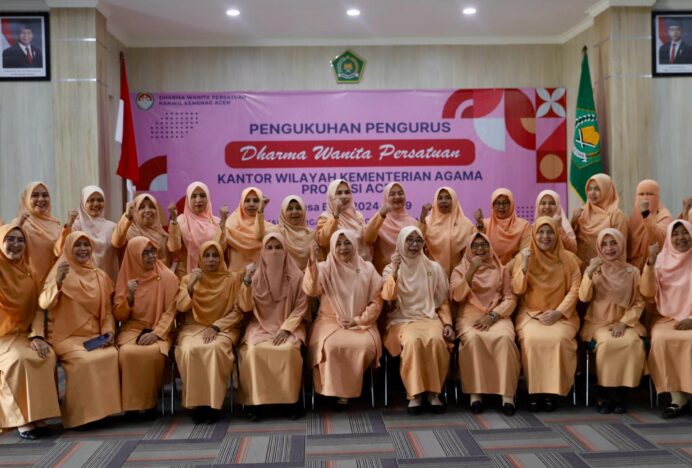 Pengukuhan Pengurus DWP Kemenag Masa Bakti 2024-2029