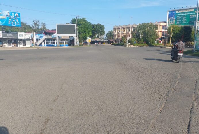 Suasana Pagi Kedua Ramadhan di Kota Banda Aceh, Jalanan Masih Sepi Dari Kendaraan