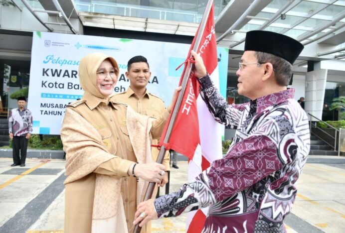 Wali Kota Illiza Lepas Kafilah MTR Kwarcab Banda Aceh