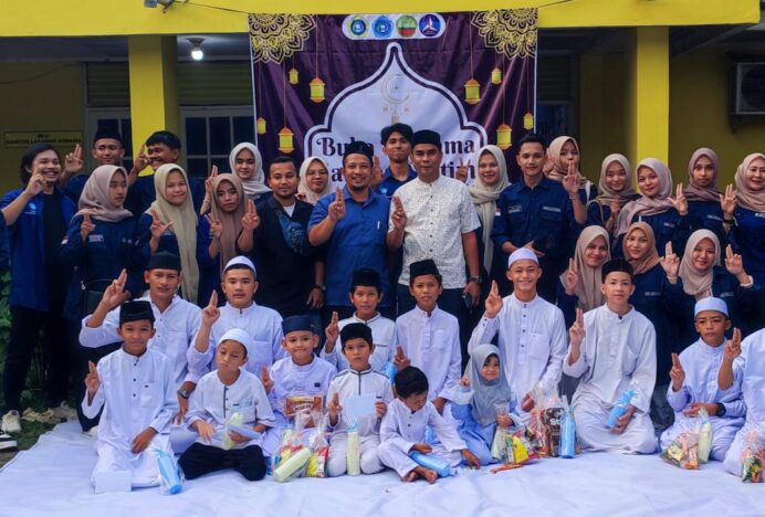 Mahasiswa Ilmu Komunikasi Unida Santuni dan Buka Puasa Bersama Anak Yatim