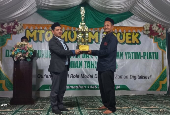 MTQ Tingkat Kemukiman Jruek berakhir, Gampong Jruek Bak Kreh Juara Umum