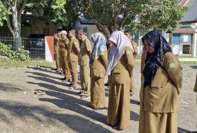 Plt Camat Kuta Baro Pimpin Apel Perdana Usai Lebaran