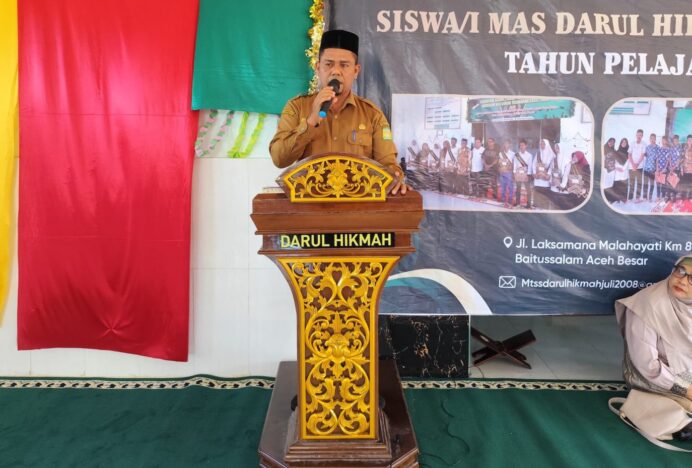 Kadisdik Dayah Aceh Besar Hadir di Acara Pelepasan Alumni MTsS dan MAS Dayah Darul Hikmah Kajhu