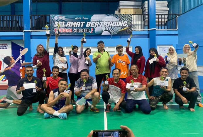 Pasangan Maimun/ Boihaqi Kampiun Bulu Tangkis Piala Ketua ASPPI Aceh