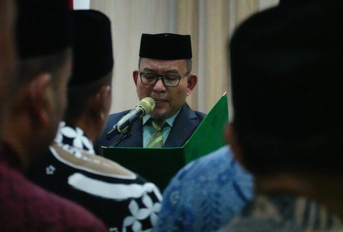 Kakanwil Kemenag Aceh Kukuhkan 44 Pejabat Baru Eselon IV